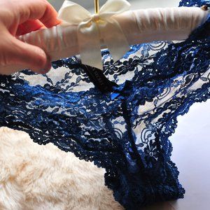 Women's Panties Panty Lingerie Vintage Cheeky Fully Nylon lace S